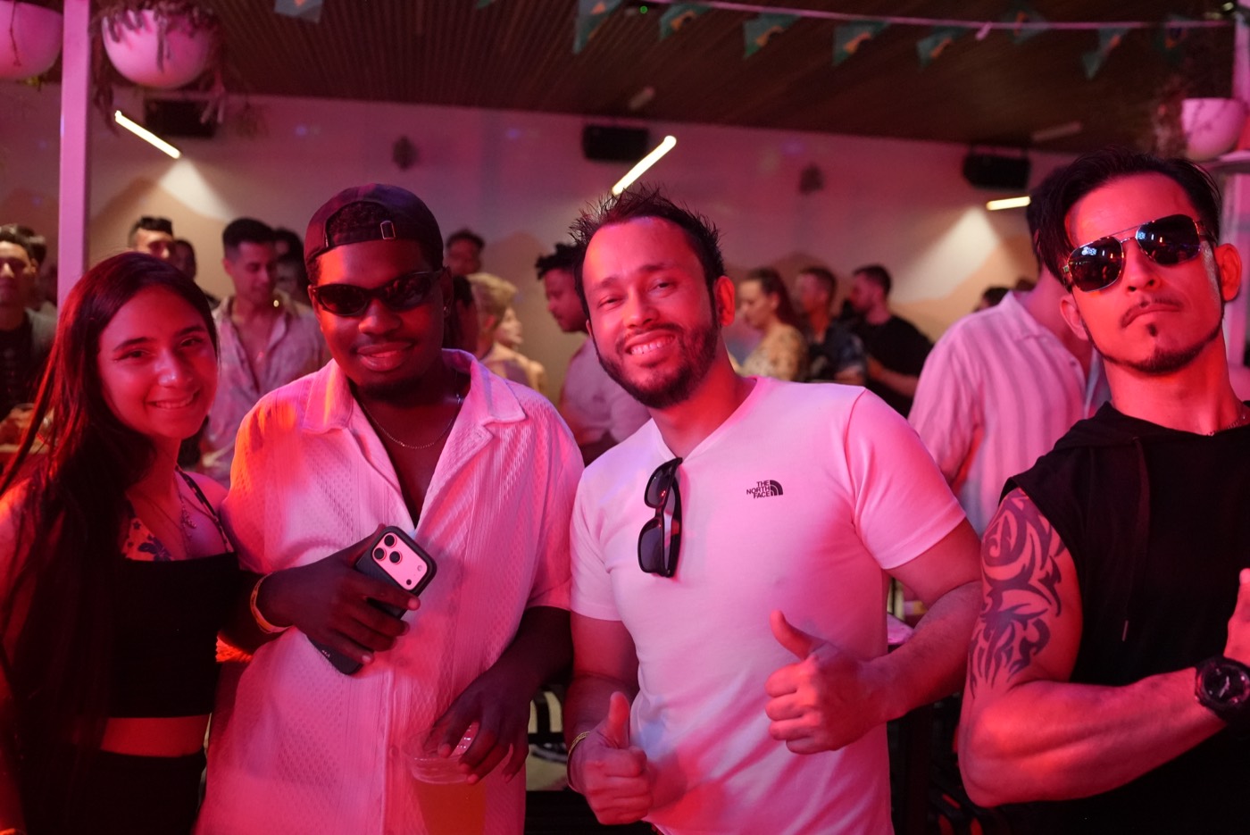 Crowd at the party