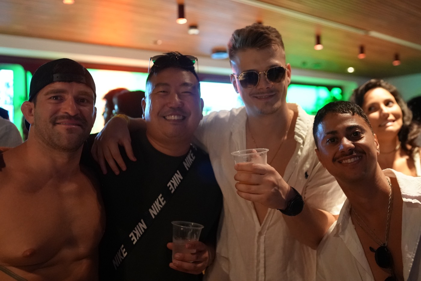 Group celebrating
